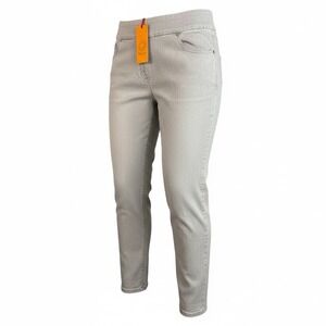 Ruby Rd Slimming Contour Waistband Pants Women's Size 10 Gray NWT